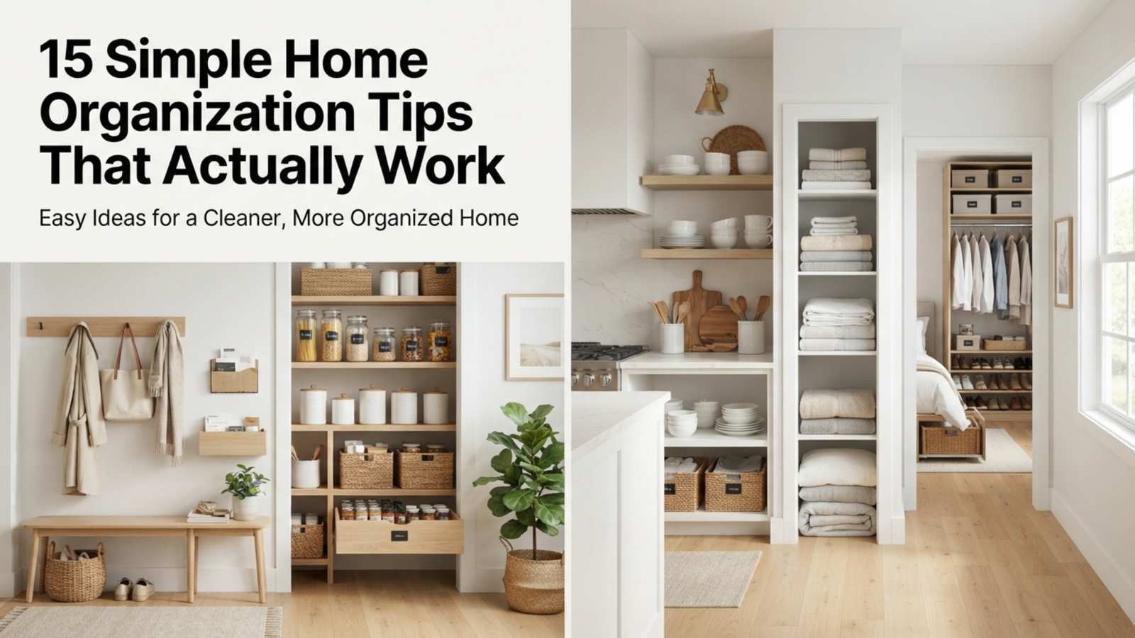 15 simple home organization tips