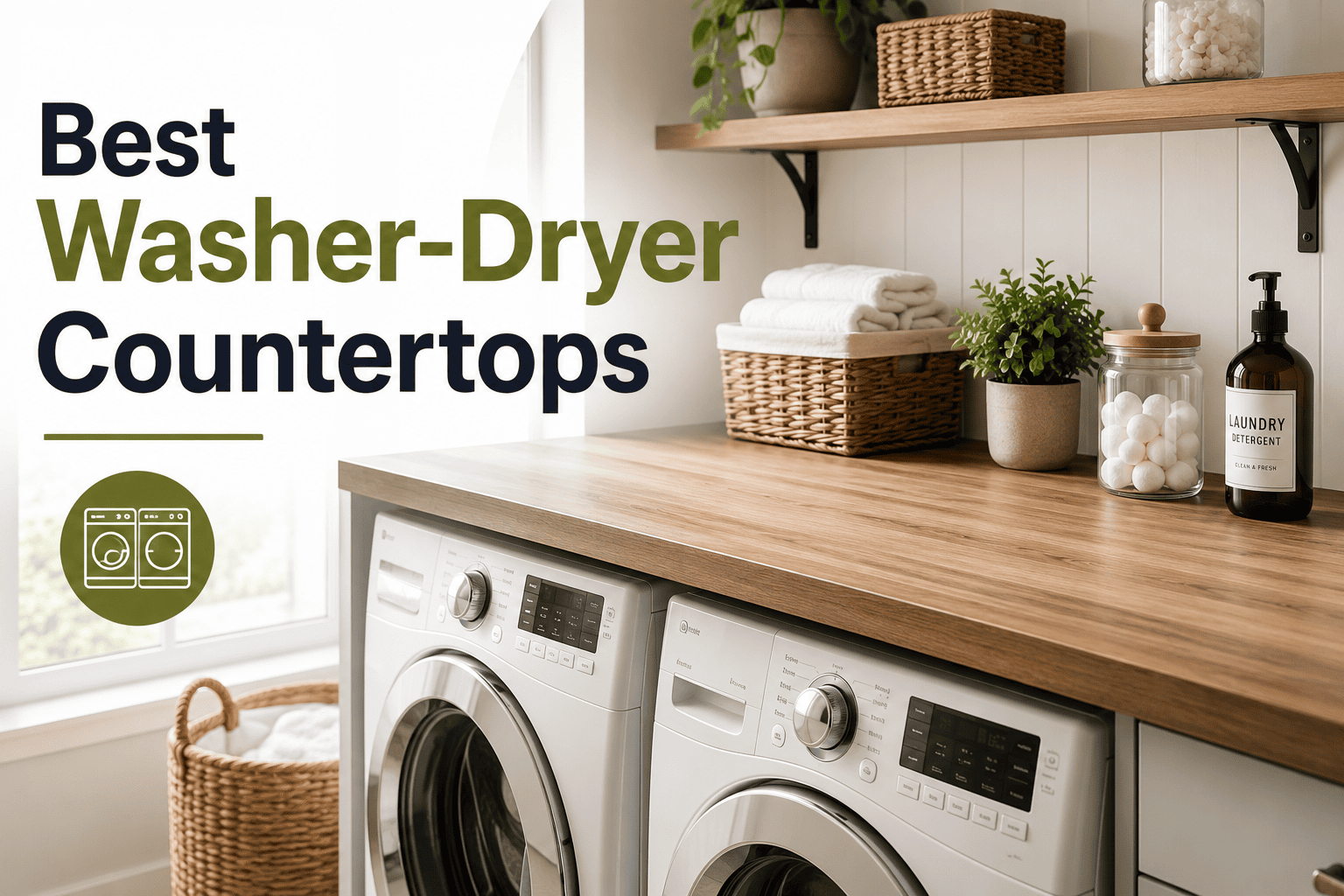 best washer dryer counter tops
