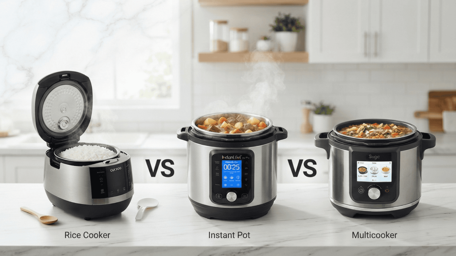 Rice Cooker vs. Instant Pot vs. Multicooker