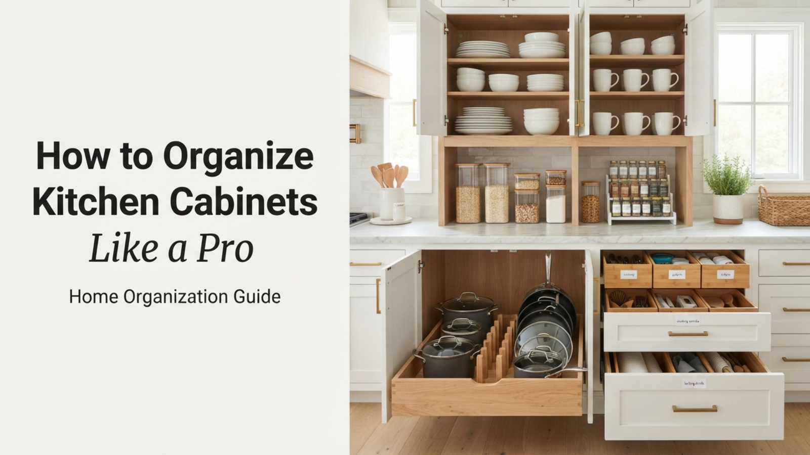 How to Organize Kitchen Cabinets