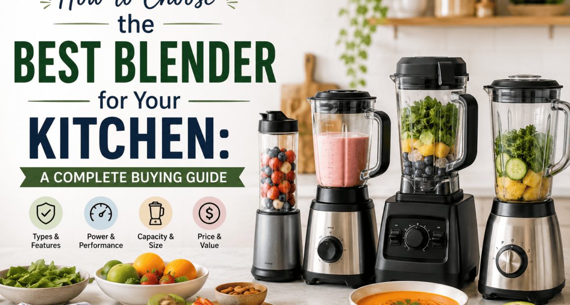 How to Choose the Best Blender for Your Kitchen: A Complete Buying Guide