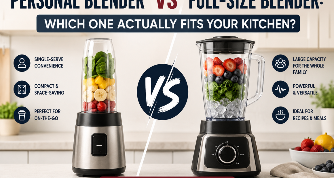 PERSONAL BLENDER VS FULL SIZE BLENDER.