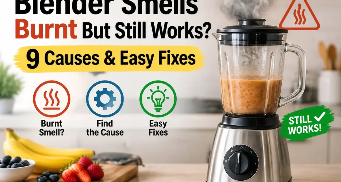 Blender Smells Burnt But Still Works? 9 Causes & Easy Fixes