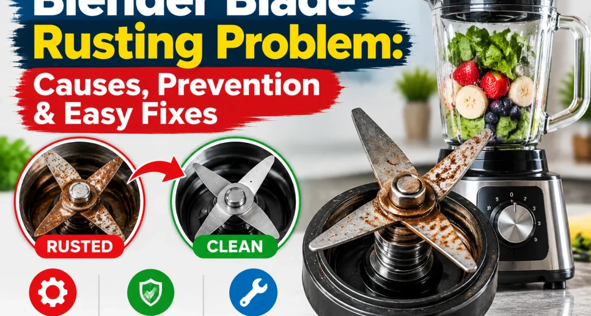Blender blade rusting problem - causes, prevention and easy fixes