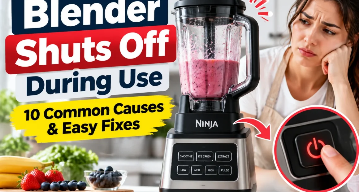blender shuts off during use