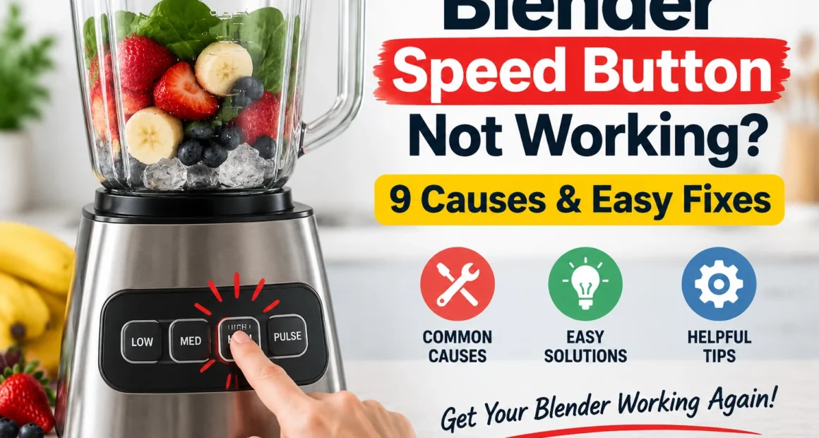 blender speed button not working