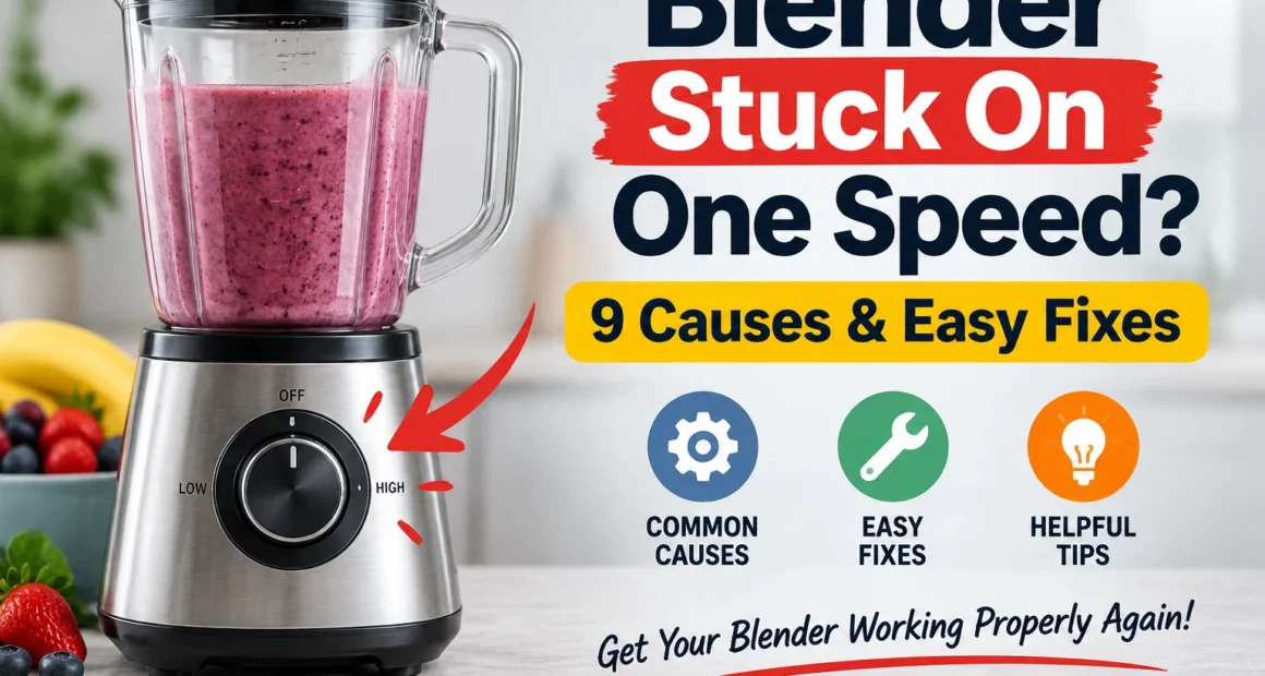 Blender Stuck On One Speed