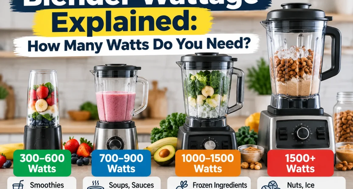 Blender Wattage Explained: How Many Watts Do You Need?