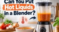 can you put hot liquids in a blender