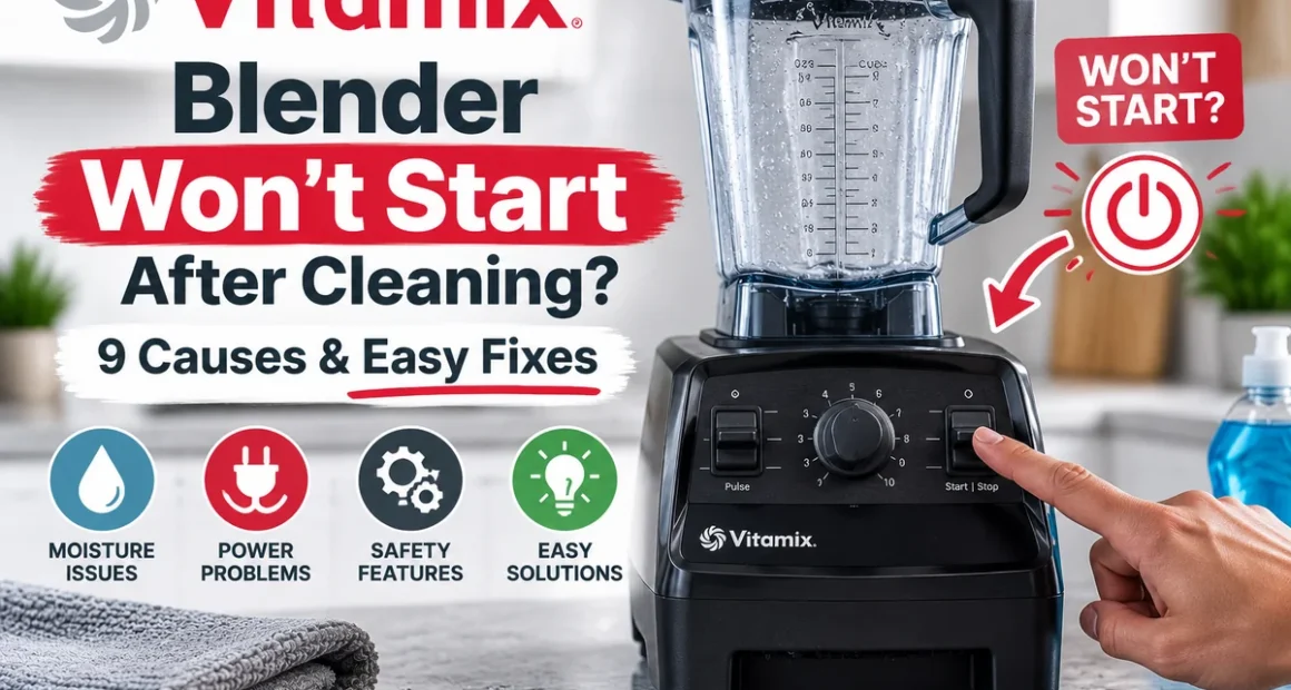 Vitamix Blender Won't Start After Cleaning? 9 Causes & Easy Fixes
