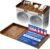 OfficeSimpli Washer Dryer Countertop, Made in USA, Non-Slip Pads, Laundry Room Wood Topper, Washer Dryer Cover for Top, Laundry Countertop, Laminate Finish (California Walnut, Standard (27.5″ x 54″))