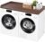 ROYXEN Washer Dryer Countertop, Laundry Countertop Solid Wood, Countertop for All Front-Loaded Washing Machine and Dryer, Extra Room for Laundry Room, Walnut Color